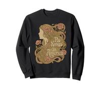 No Kings in America Femme Américaine Botanique Boho Art Sweatshirt