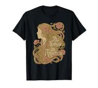 No Kings in America Femme Américaine Botanique Boho Art T-Shirt