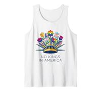 No Kings in America Floral Crown Pride LBGTQ Débardeur