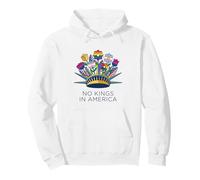 No Kings in America Floral Crown Pride LBGTQ Sweat à Capuche
