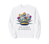 No Kings in America Floral Crown Pride LBGTQ Sweatshirt