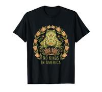 No Kings in America Frog Cottagecore Art Folklorique T-Shirt