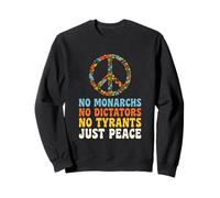 No Kings in America Groovy Vintage 70's Peace Sweatshirt