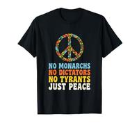 No Kings in America Groovy Vintage 70's Peace T-Shirt