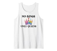 No Kings in America Only Queens Gay Pride Queer LGBTQ Ally Débardeur