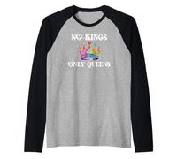 No Kings in America Only Queens Queer Ally Gay Pride LGBTQ Manche Raglan