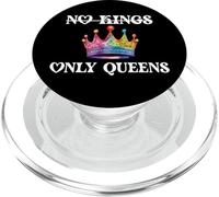 No Kings in America Only Queens Queer Ally Gay Pride LGBTQ PopSockets PopGrip pour MagSafe