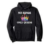 No Kings in America Only Queens Queer Ally Gay Pride LGBTQ Sweat à Capuche
