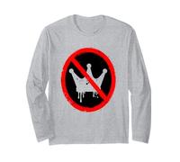 No Kings in America Political Protest Crown Design Manche Longue