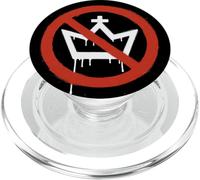 No Kings in America Political Protest Crown Design PopSockets PopGrip pour MagSafe