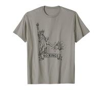 No Kings in America Political Protest Statue of Liberty T-Shirt