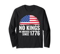 No Kings In America Since 1776 Déclaration Fierté Manche Longue