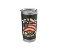 No Kings In America Since 1776 Gobelet isotherme en acier inoxydable double paroi