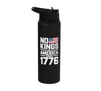No Kings In America Since 1776 Stainless Steel Insulated Water Bottle