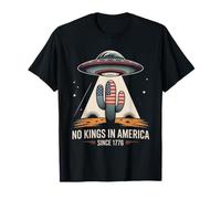 No Kings In America since 1776 T-shirt UFO motif cactus drapeau américain T-Shirt