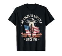 No Kings In America since 1776 T-shirt UFO motif cactus drapeau américain T-Shirt