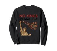 No Kings in America Statue de la Liberté Art Floral Botanique Sweatshirt