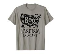 No Kings in America Under Distress Resist Fascism Halloween T-Shirt