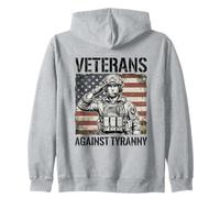 No Kings in America Veterans Against Tyrannie Sweat à Capuche