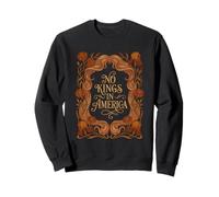 No Kings in America Vintage Boho Floral No Kings Day Sweatshirt