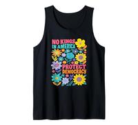 No Kings in America We The People Retro Boho Floral Lovers Débardeur