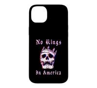 No Kings in American Retro Glitch Style Graphic Political Coque pour iPhone 14 Plus