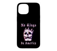 No Kings in American Retro Glitch Style Graphic Political Coque pour iPhone 15
