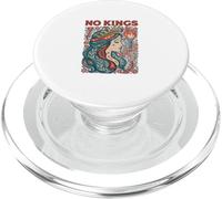 No Kings Liberty Goddess Floral Retro Esthétique PopSockets PopGrip pour MagSafe