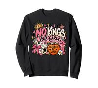 No Kings Octobre 2026 Protest Vote Preppy Pumpkin Pink Women Sweatshirt