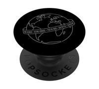 No Kings Pas de Rois Démocratie Globe Terrestre PopSockets PopGrip Adhésif