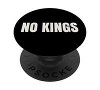 No Kings Pas de Rois Protestation Démocratie Message PopSockets PopGrip Adhésif