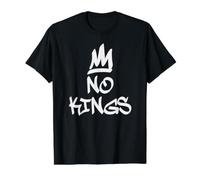 NO Kings - Pas de Rois T-Shirt Graphique avec Valeur, Homme, Noir, M