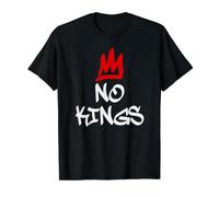 NO Kings - Pas de Rois T-Shirt Graphique avec Valeur, Homme, Noir, M