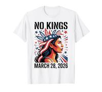 No Kings Protest 28 Mars 2026 Résister aux Femmes amérindiennes T-Shirt