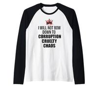 No Kings Protest Sign,Anti Fascism No Corruption No Monarchs Manche Raglan