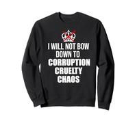 No Kings Protest Sign,Anti Fascism No Corruption No Monarchs Sweatshirt