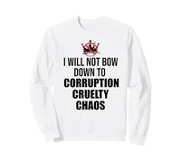 No Kings Protest Sign,Anti Fascism No Corruption No Monarchs Sweatshirt