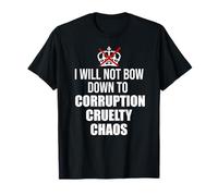 No Kings Protest Sign,Anti Fascism No Corruption No Monarchs T-Shirt