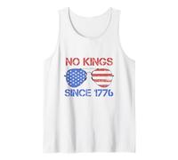 No Kings Since 1776 Distressed USA Flag Vintage Débardeur