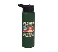 No Kings Since 1776 Fight Oligarchy Stainless Steel Insulated Water Bottle
