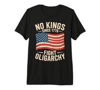 No Kings Since 1776 Fight Oligarchy T-Shirt Haut de Gamme