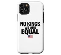 No Kings We are Equal Freedom Equality Drapeau USA Texte Graphique Coque pour iPhone 11 Pro