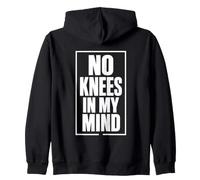 NO Knees in My Mind Pensée Libre Conviction Sweat à Capuche