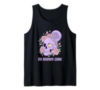 No Known Cure Padel Addict Pastel Goth Skull and Roses Art Débardeur