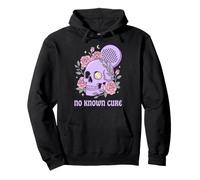 No Known Cure Padel Addict Pastel Goth Skull and Roses Art Sweat à Capuche