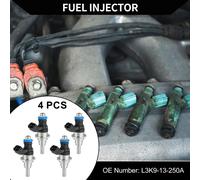 No.L3K9-13-250A Injecteur De Carburant pour Mazda 3 2007-2013 2.3L pour Mazda Cx-7 2007-2012 2.3L/Buse D'Injection De Carburant Pour Moteur/Durable/4 Pcs Noir