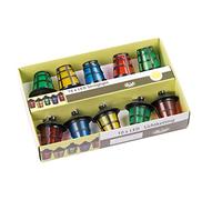 No label 5823100 Chaîne légère-Lanterne-10 Ampoules à Del-Lanternes, Plastique, Multicolore