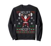 No Lift No Gift Ugly Christmas Sweater Gym Coach Santa Claus Sweatshirt