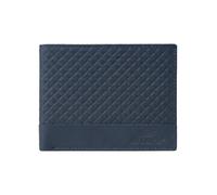 No Limits Portefeuille homme en cuir véritable, élégant design tressé, avec boîte cadeau en bois, Bleu 270, Senza Portamonete, 270