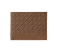 No Limits Portefeuille homme en cuir véritable, élégant design tressé, avec boîte cadeau en bois, Châtain 292, Classico, 292